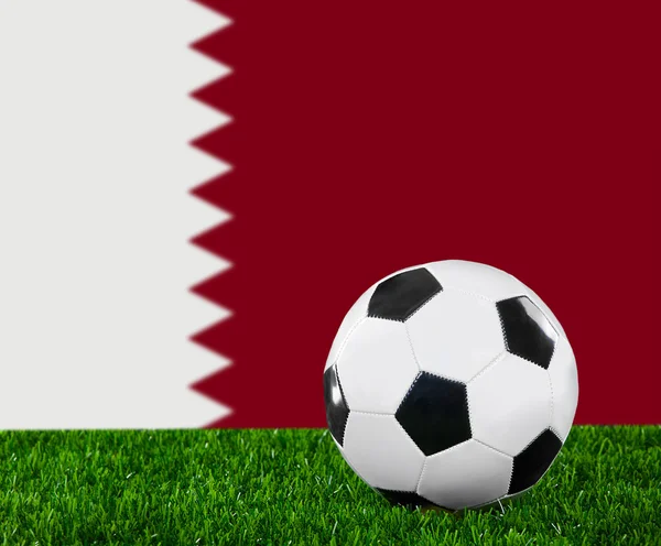 La bandera de Qatar — Foto de Stock