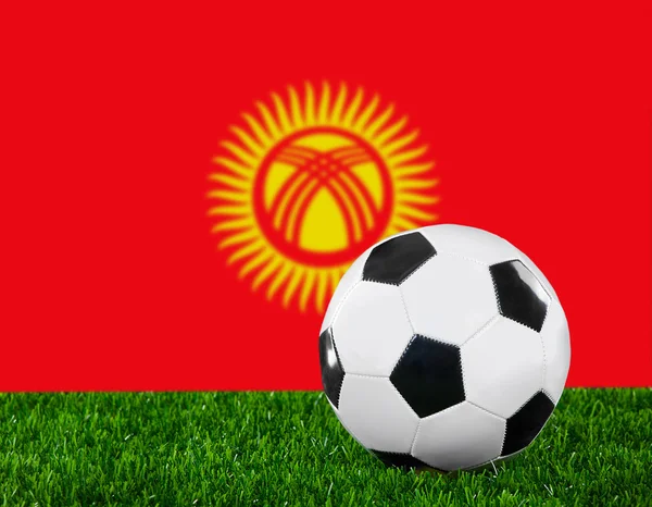 A Kirgiz zászló — Stock Fotó