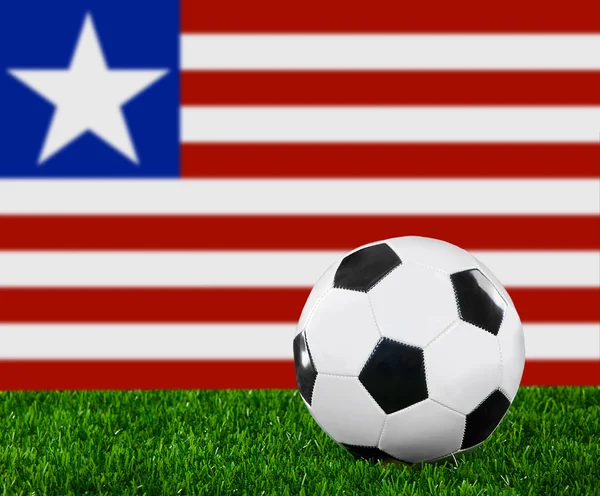 Liberias flagga — Stockfoto