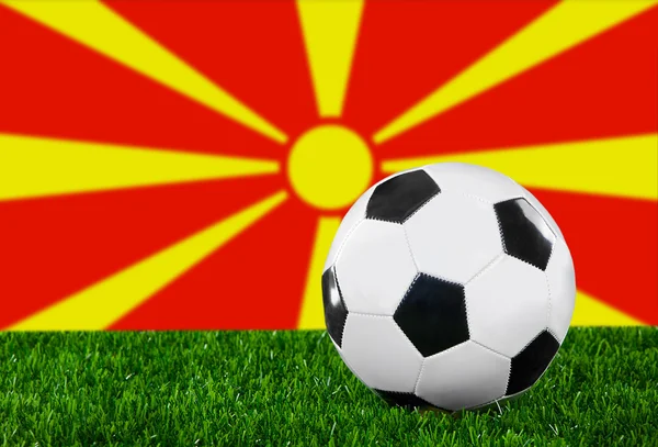 La bandera de Macedonia — Foto de Stock