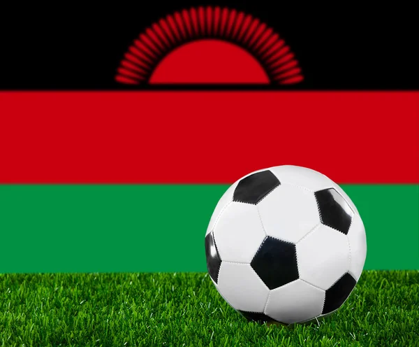 Die malawische Flagge — Stockfoto
