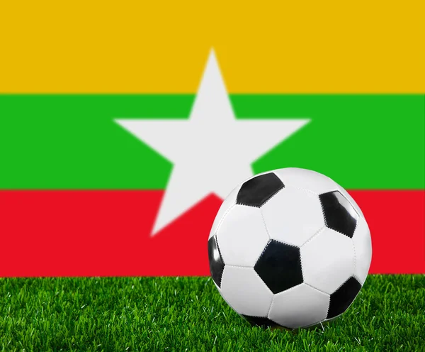 The Myanmar flag — Stock Photo, Image