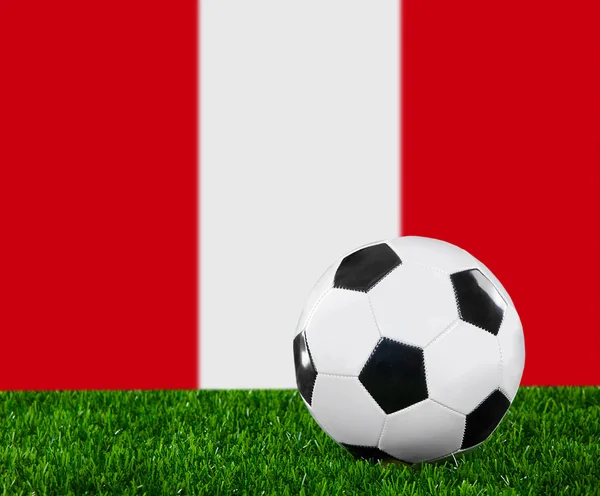 Die peru-flagge — Stockfoto