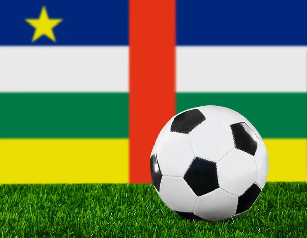 Die Flagge der Zentralafrikanischen Republik — Stockfoto