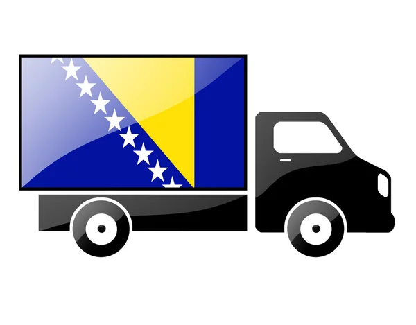 The Bosnia and Herzegovina flag — Stock Photo, Image