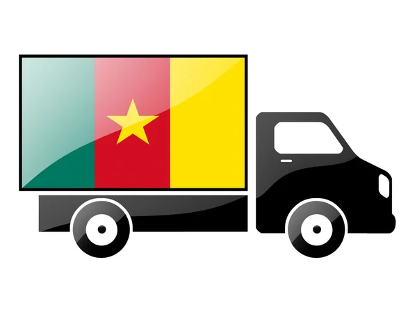 The Cameroonian flag — Stock Photo, Image
