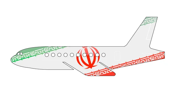 Den iranska flaggan — Stockfoto