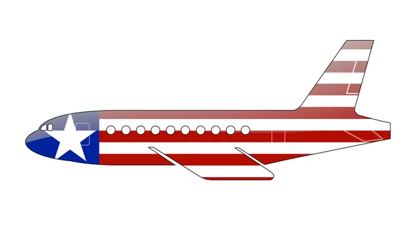A libériai zászló — Stock Fotó