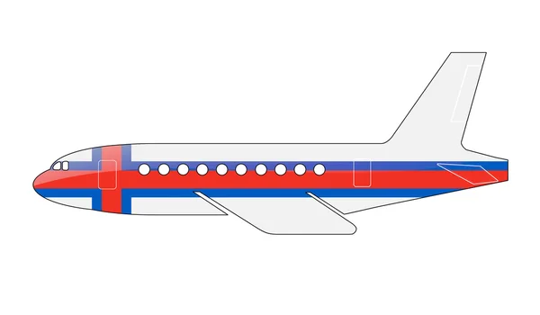 A Feröer-szigeteki zászló — Stock Fotó