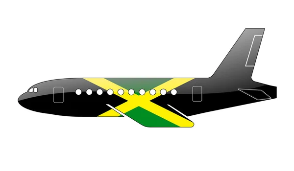 Die jamaikanische Flagge — Stockfoto