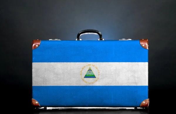 De vlag van nicaragua — Stockfoto