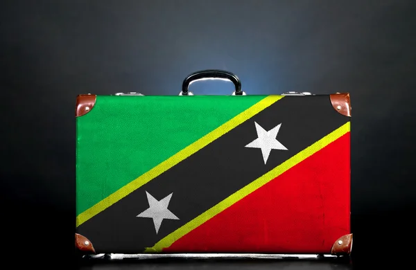 A bandeira de São Cristóvão e Nevis — Fotografia de Stock
