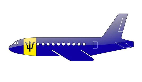 Прапор Барбадосу — стокове фото