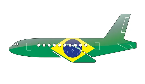 A brazil zászló — Stock Fotó