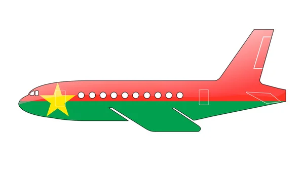 The Burkina Faso flag — Stock Photo, Image