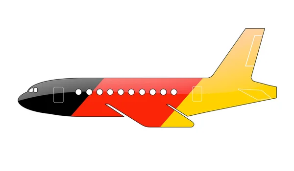 Německá vlajka — Stock fotografie