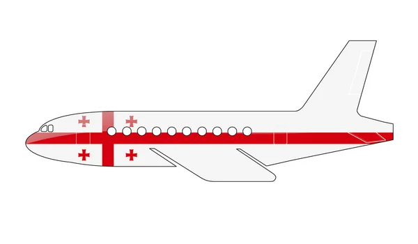Gruzínská vlajka — Stock fotografie