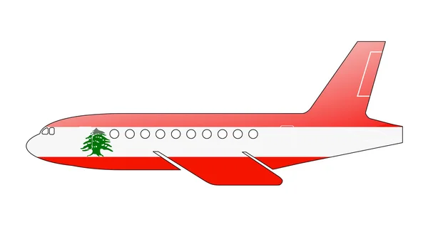 The Lebanese flag — Stock Photo, Image