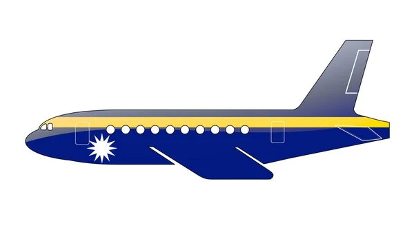 Bandeira de Nauru — Fotografia de Stock