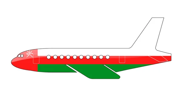 Flaga Omanu — Zdjęcie stockowe