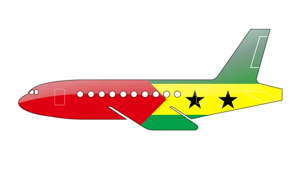 The São Tomé and Príncipe flag — Zdjęcie stockowe