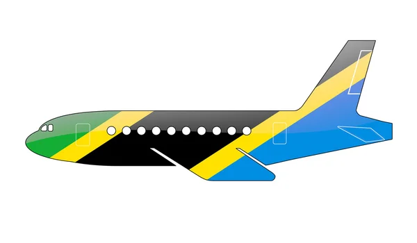 The Tanzania flag — Stock Photo, Image