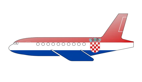 Хорватский флаг — стоковое фото