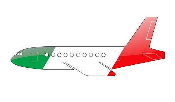 The Italian flag — Stock Photo, Image