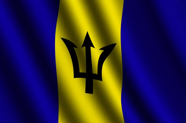 De vlag van barbados — Stockfoto