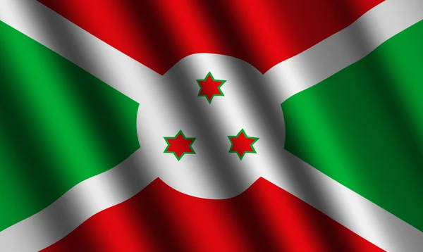 The Burundi flag — Stock Photo, Image