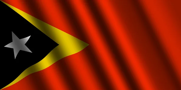 The East Timor flag — Stock Photo, Image