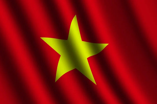 Vietnamesiska flagg — Stockfoto