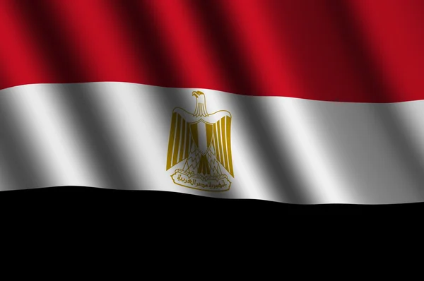 The Egyptian flag — Stock Photo, Image