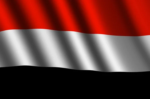 The Yemeni flag — Stock Photo, Image