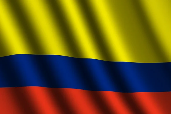 Die kolumbianische Flagge — Stockfoto