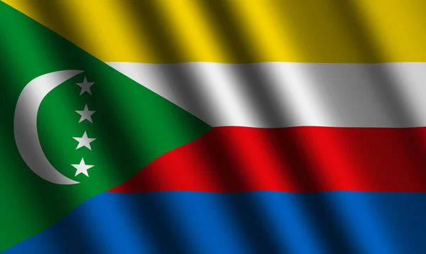 La bandiera delle Comore — Foto Stock