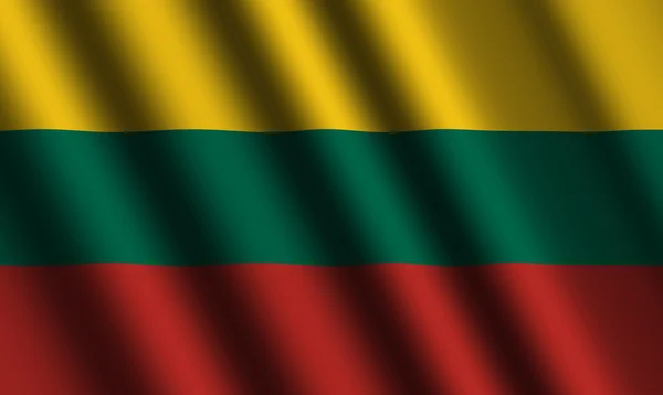 The Lithuanian flag — Stock Photo, Image