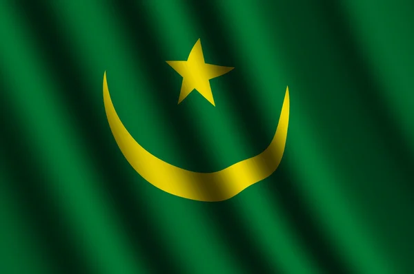 La bandera de Mauritania — Foto de Stock