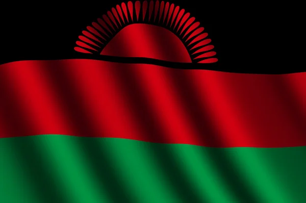 Η σημαία του Μαλάουι — Φωτογραφία Αρχείου