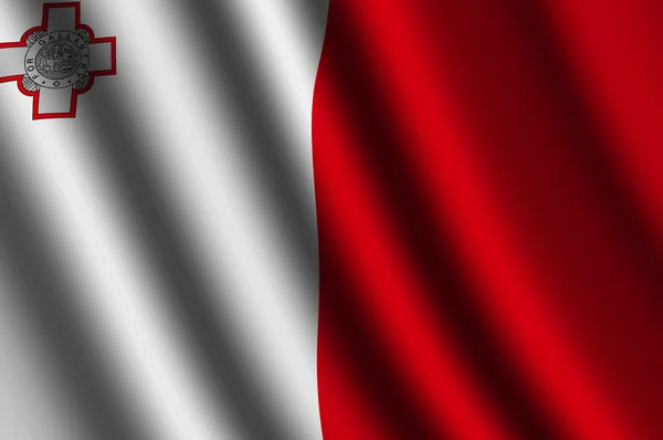 Maltská vlajka — Stock fotografie