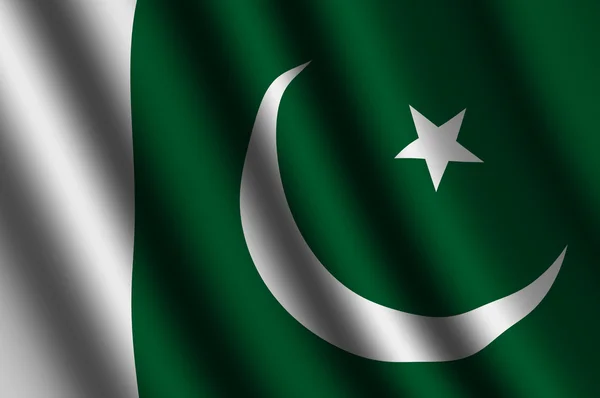 De Pakistaanse vlag — Stockfoto