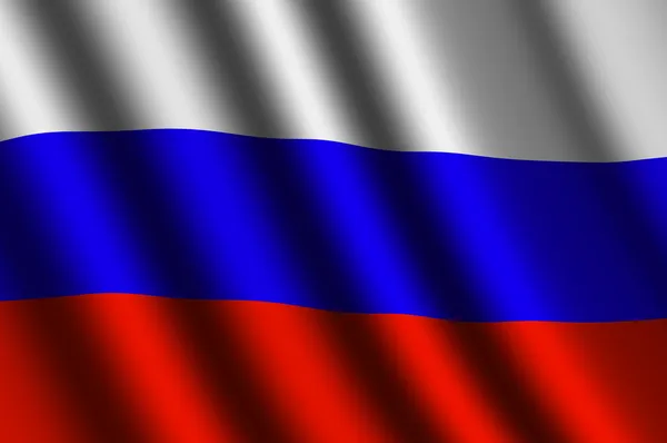 Bandeira russa — Fotografia de Stock