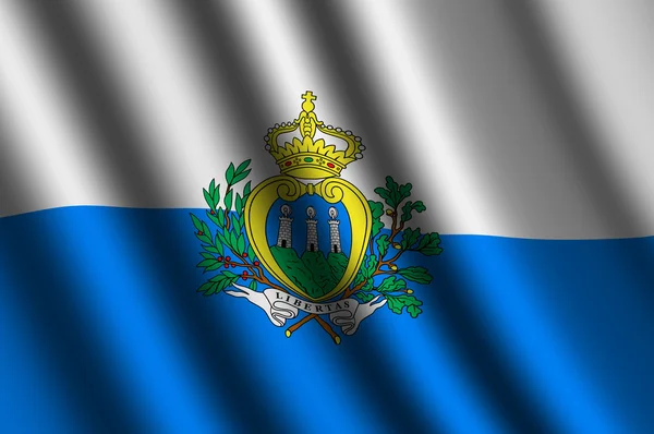 The San Marino flag — Stock Photo, Image