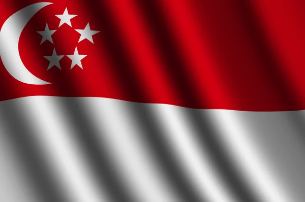 Flaggan singapore — Stockfoto