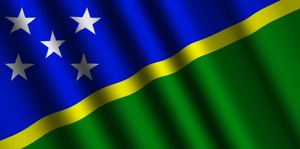 The Solomon Islands flag — Stock Photo, Image