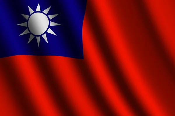 The Taiwan flag — Stock Photo, Image