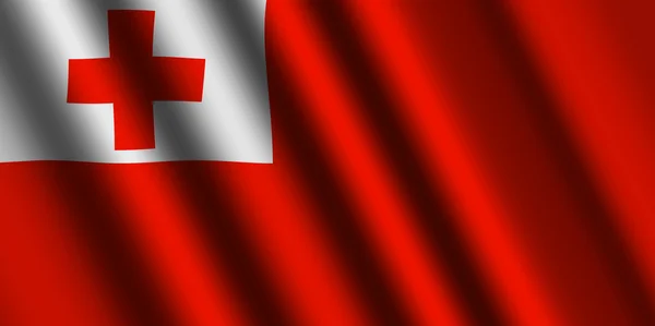 Le drapeau des Tonga — Photo