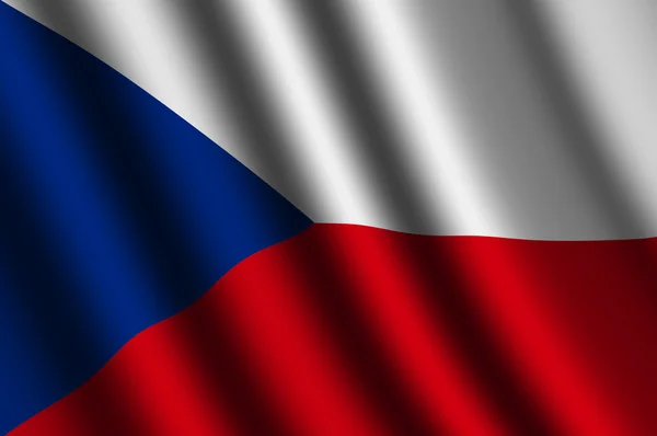 The Czech flag — Stock Photo, Image