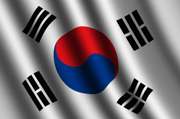 Bandeira da Coreia do Sul — Fotografia de Stock