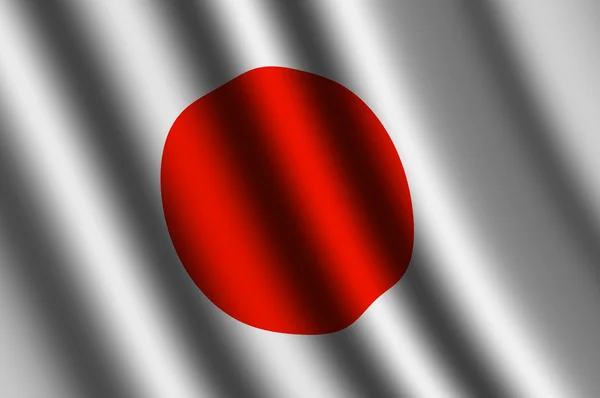 Japonya bayrağı — Stok fotoğraf